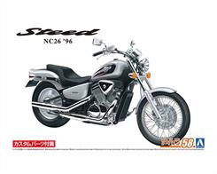 Aoshima 06268 1/12th Honda NC26 Steed VSE '96 Motorbike Kit with custom parts
