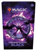 Celebrate some of black's most iconic commander cards with this collection.Each card features diabolical new art that celebrates how good it feels to be bad. In addition, you also get black's twisted take on Sol ring and Command Tower. Unlimited power is at your fingertips!Box contains one each of:Command tower, Ghoulcaller Gisa, Liliana, Heretical Healer, Ophiomancer, Phyrexian Arena, Reanimate, Sol Ring and Toxic Deluge.