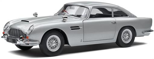 Solido 1/18th 1807101 Aston Martin DB5 Silver Birch 1964 Diecast Model