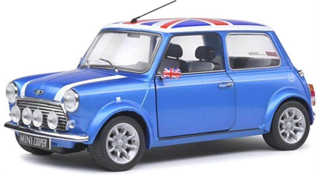 Solido A1800607 Mini Cooper Sport Kingfisher Blue 1997 Diecast