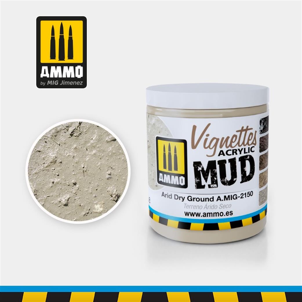 Ammo of Mig Jimenez A.MIG-2150 Arid Dry Ground Texture Acrylic 100ml
