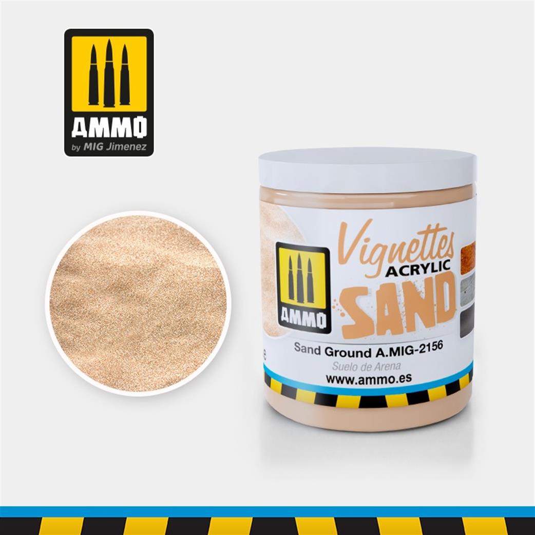 Ammo of Mig Jimenez  A.MIG-2156 Sand Ground Texture Acrylic 100ml