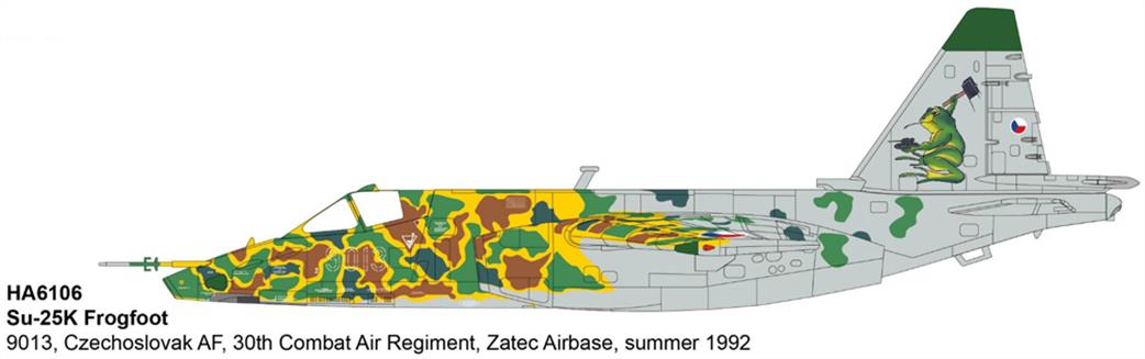 Hobby Master 1/72 HA6106 Su-25K Frogfoot 9013, Czechoslovak AF, 30th Combat Air Regiment, Zatec Airbase, summer 1992