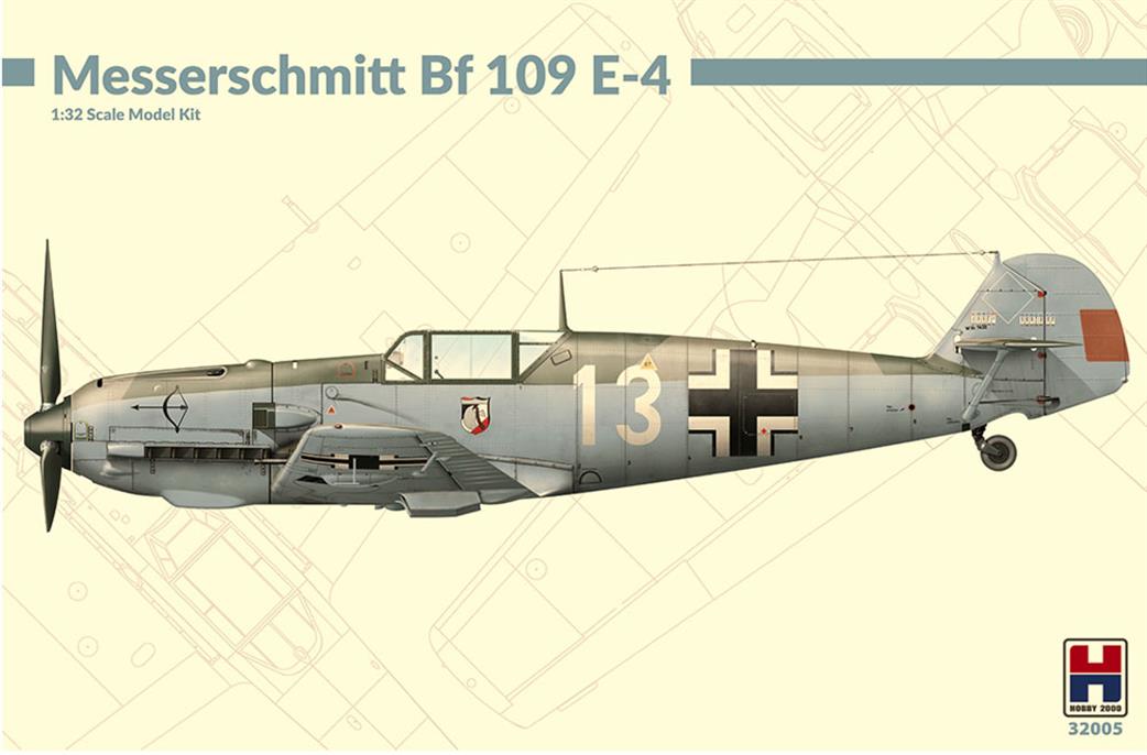 Hobby 2000 1/32 32005 German Messerschmitt BF109E-4 Plastic Kit
