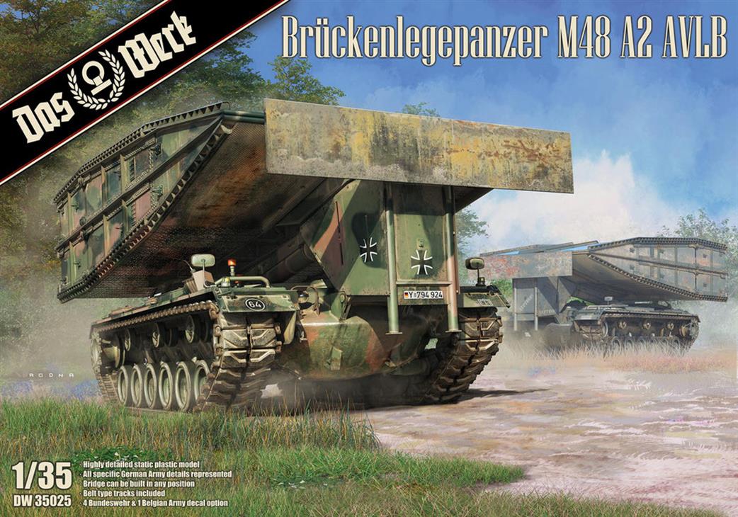 Das Werk 1/35 35025 M48 Bruckenlegepanzer A2 AVLB Plastic Kit