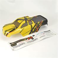 FTX TRACER TRUCK BODY &amp; DECAL - YELLOW OPTION