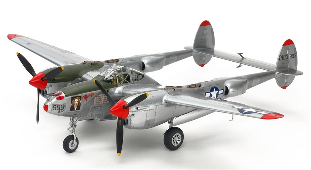 Tamiya 1/48 61123 USAAF P-38J Lightning WW2 Fighter