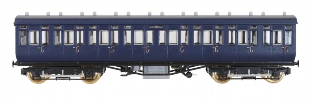 Dapol OO 4P-020-411 GWR 3909 Third Class Mainline & City Toplight Suburban Stock Plain Chocolate Brown Set 5