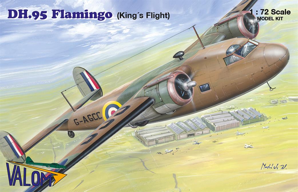 Valom 1/72 VAL72147 DH.95 Flamingo G-AGCC Kings Flight Kit