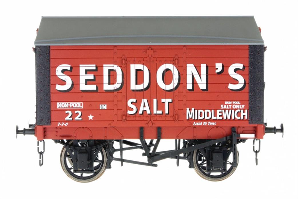 Dapol O Gauge 7F-018-013 Seddons Salt Covered Salt Van No.22 RCH 1887 Type