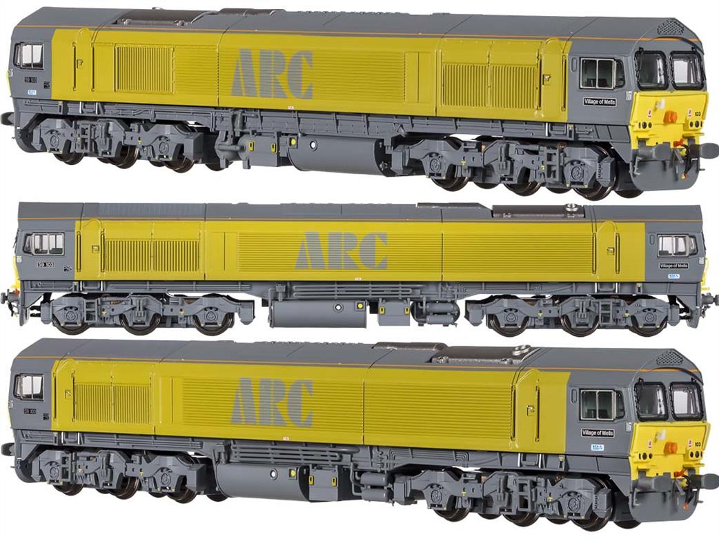 Dapol N 2D-005-001S ARC 59103 Village of Mells Class 59/1 Co-Co Diesel Freight Locomotive ARC Mustard Yellow DCC Sound