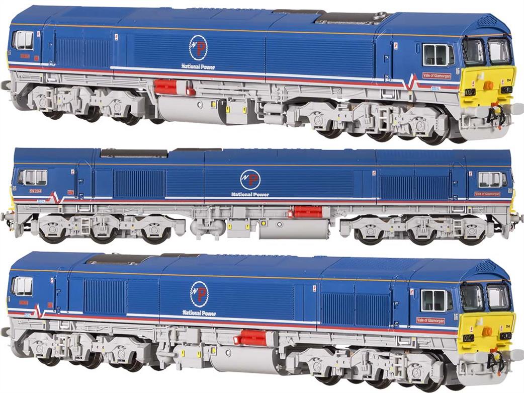 Dapol N 2D-005-003S National Power 59204 Class 59/2 Co-Co Diesel Freight Locomotive NP Blue DCC Sound