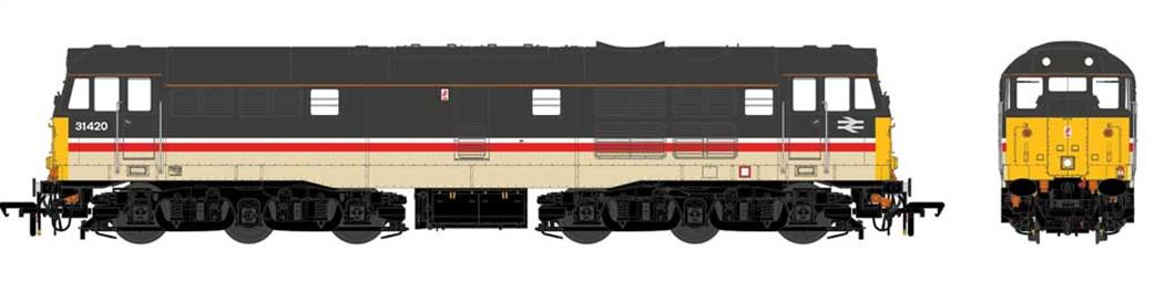 Accurascale OO ACC2769-31420DCC BR 31420 Brush Type 2 Class 31/4 A1A-A1A Diesel Locomotive BR InterCity Livery DCC Sound