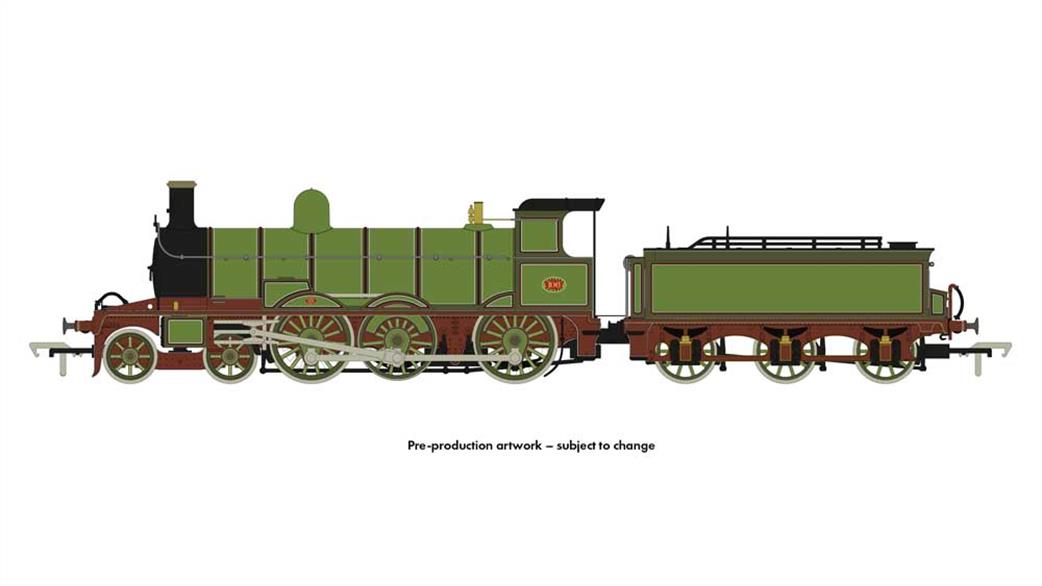 Rapido Trains 914002 HR 106 Jones Goods 4-6-0 Steam Locomotive Highland Railway Light Green Livery (1890s) OO