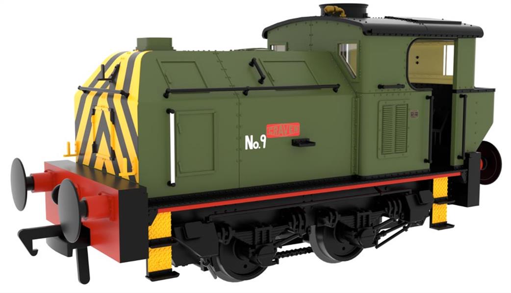 Rapido Trains OO 949205 Post-War Sentinel Craven Bros Craven No.9