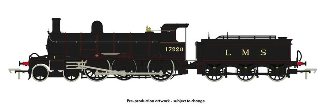 Rapido Trains OO 914005 LMS 17928 Highland Railway Jones Goods 4-6-0 Steam Locomotive Lined Black