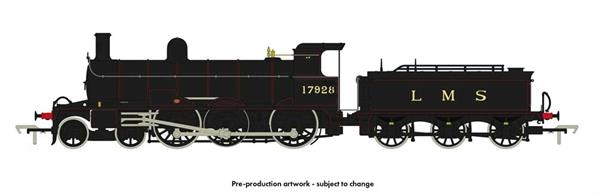 A new high-specification model of the Highland Railway Jones Goods 4-6-0 locomotives with tooling designed to replicate detail changes made over the locomotives working careers.Model finished as LMS 17928 in lined black livery.