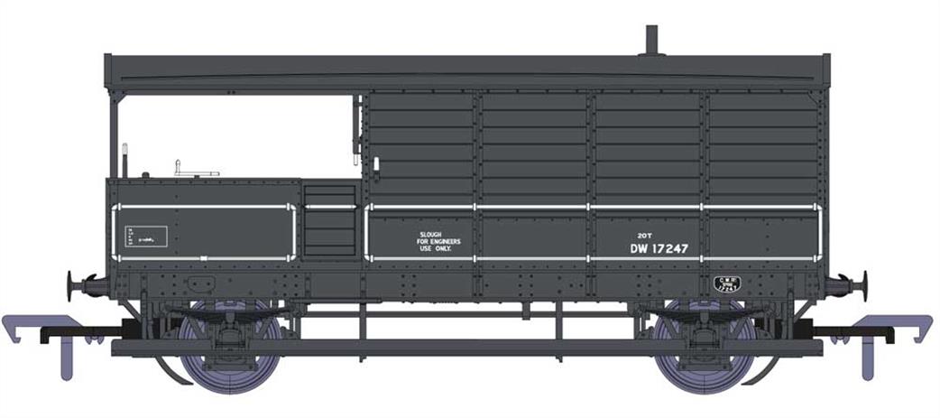 Rapido Trains OO 918009 BR DW17247 Ex-GWR Diagram AA20 Toad Brake Van BR Departmental Grey