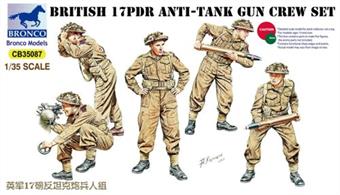 British 17pdr Anti-Tank Gun Crew set (designed to be used with Airfix and Bronco Models kits)