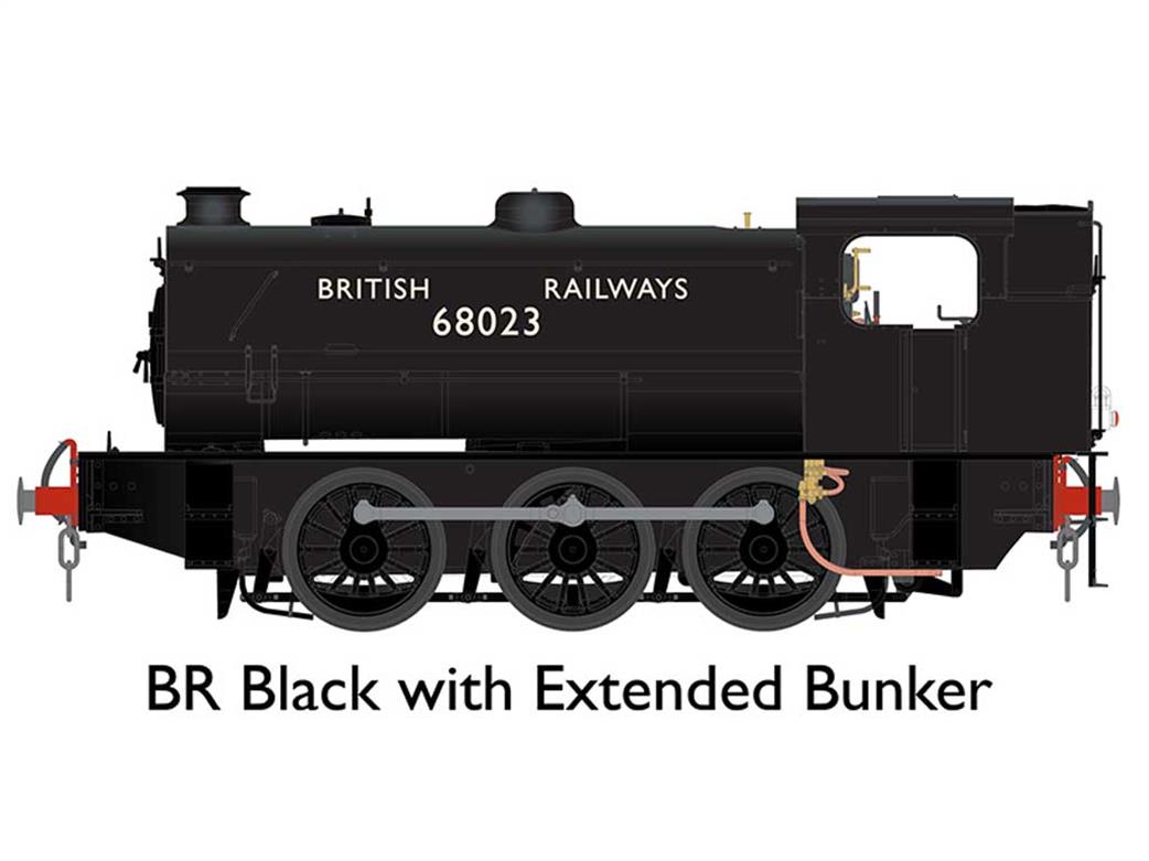 Dapol O Gauge 7S-094-002 BR 68023 J94 Hunslet Austerity 0-6-0ST Shunting Engine BR Black BRITISH RAILWAYS