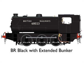 New model announced Spring 2022 with design tests expected Summer 2022Detailed O gauge model of the Hunslet WD Austerity 0-6-0ST saddle tank shunting engines used by the military railways, LNER/BR as class J94, NCB, many steel industry companies and since the 1960s many heritage railways in Britain and the Netherlands!Model finished as British Railways class J94 locomotive 68023 in black livery lettered BRITISH RAILWAYS.