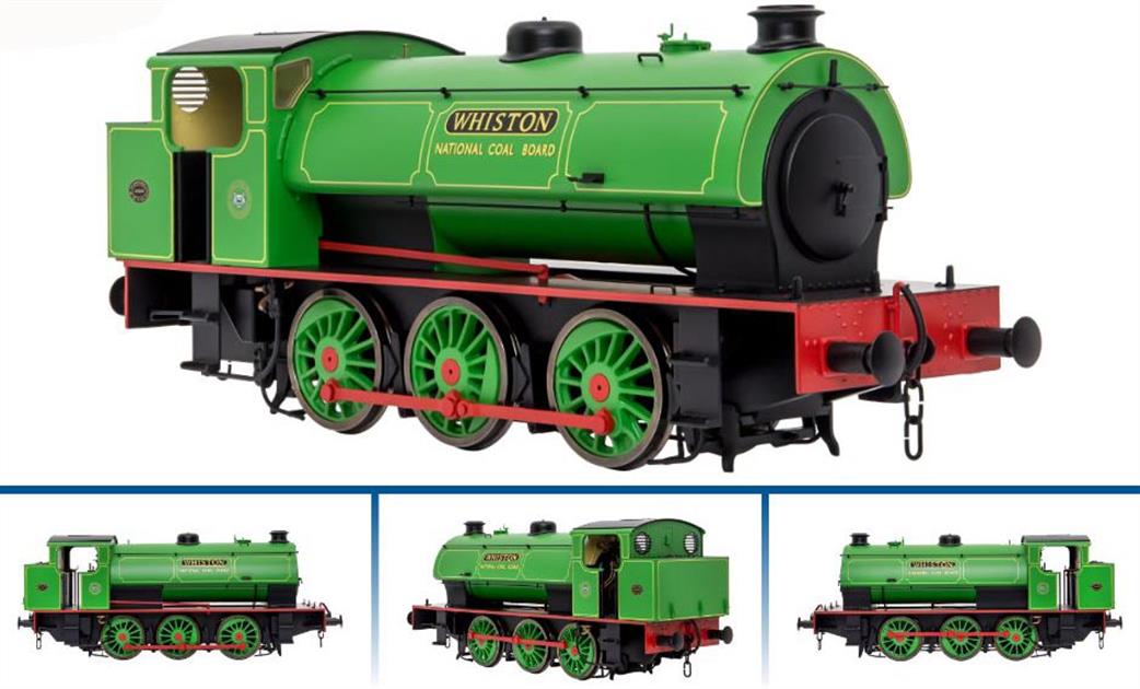 Dapol O Gauge 7S-094-007 NCB Whiston Hunslet Austerity 0-6-0ST Shunting Engine NCB Lined Green