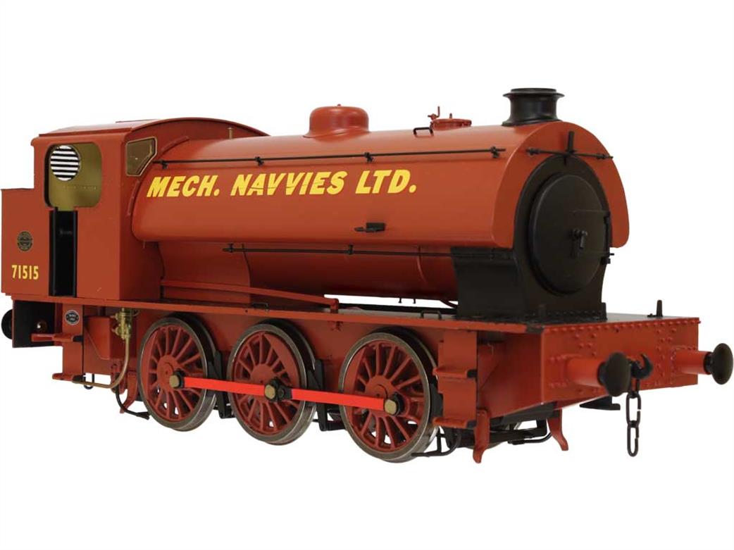 Dapol O Gauge 7S-094-009 Mechanical Navvies 71525 Hunslet Austerity 0-6-0ST Shunting Engine Red