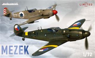 Limited edition kit of Czechoslovak fighter plane Avia S-199 in 1/72 scale. The kit presents aircraft with both types of the canopy during their service in Czechoslovak Air Force and in Israeli Air Force