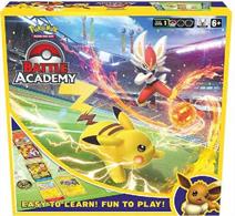 This two player starter set contains:3 * 60 card decks     One each containing Cinderace V, Pikachu V or Eevee V1 * Game board1 * Beginners tutorial guide1 * RulebookOther accessories