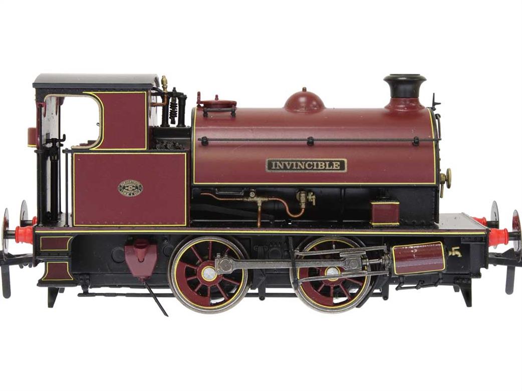Dapol OO 4S-024-003 Invincible Hawthorn Leslie 14in 0-4-0ST Industrial Shunting Engine Lined Maroon