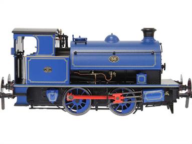 A new and detailed model of the Hawthorn Leslie 14in 0-4-0ST saddle tank industrial shunting engines, one of the more popular and long-lived designs with some engines still working into the early 1970s.This model is finished in Port of London Authority lined blue livery as engine number 56.