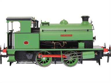A new and detailed model of the Hawthorn Leslie 14in 0-4-0ST saddle tank industrial shunting engines, one of the more popular and long-lived designs with some engines still working into the early 1970s.This model is finished in green livery as works number 3793 (1932) and named Faraday, as the engine was working at the Newport Corporation power station. Later taken over by the CEGB until the closure of the power station. Although purchased for preservation this engine has unfortunately not survived.
