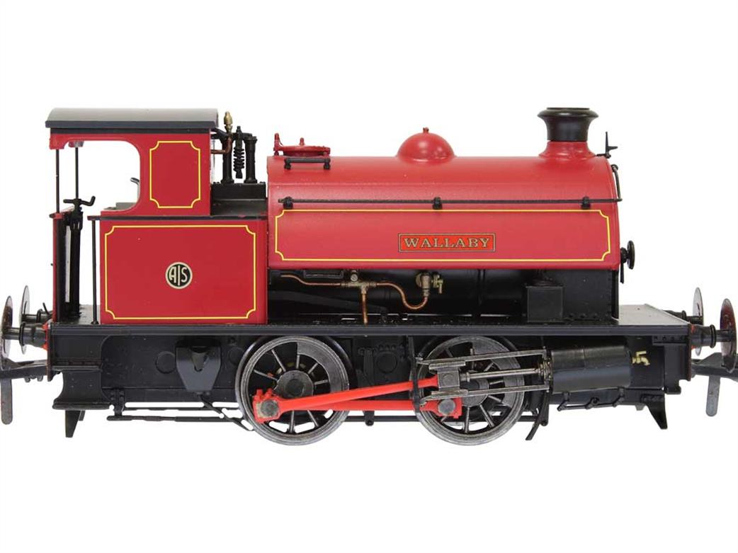 Dapol OO 4S-024-009 Wallaby Australian Iron & Steel Co. Hawthorn Leslie 14in 0-4-0ST Industrial Shunting Engine Lined Maroon