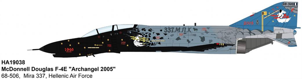 Hobby Master 1/72 HA19038 F-4E Phantom II Archangel 2005 Hellenic Air Force Model