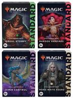 Forged out of proven, powerful strategies in Standard, Challenger Decks are perfect for the Friday Night Magic player or anyone ready to play at their local game store. Each Challenger Deck comes with a complete 60-card main deck and a 15-card sideboard, and is intended to be playable and competitive right out of the box.You will be sent one at random, unless otherwise specified, subject to availability.Choices are:Dimir Control - Blue/BlackGruul Stompy - Red/GreenMono White Aggro - WhiteRakdos Vampires - Black/Red