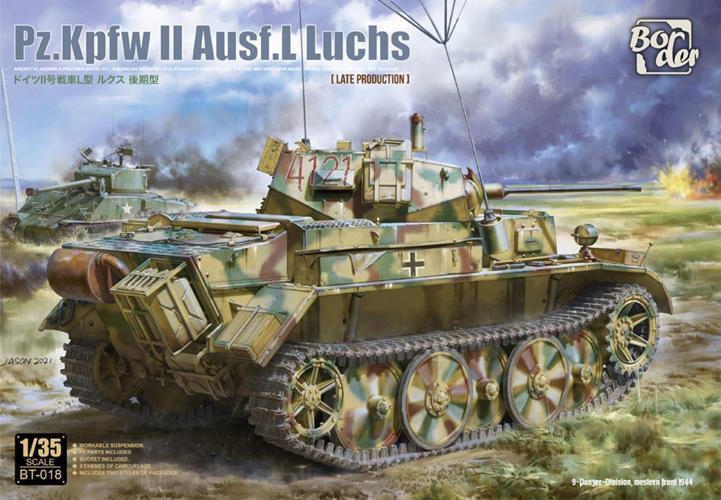 Border Models 1/35 BT-018 German WW2 Panzer II Luchs Tank Kit