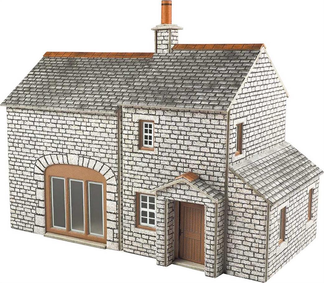 Metcalfe OO PO259 Crofters Cottage Printed Card Construction Kit