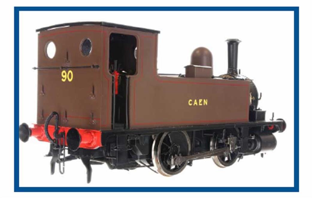 Dapol 7S-018-002S L&SWR 90 CAEN B4 Class 0-4-0T LSWR Lined Brown Livery DCC Sound O Gauge
