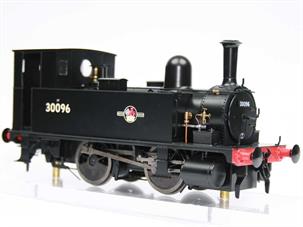 Highly detailed model of the small L&amp;SWR B4 class shunting engines, designed for working at the Southampton docks and other locations where track curvature required the use smaller locomotives. The Dapol model has been designed to have sufficient weight for light shunting duties, while accommodating the DCC decoder and speakers inside the smokebox.Model of BR 30096 finished in British Railways black livery with the later lion holding wheel crests. DCC and sound fitted.