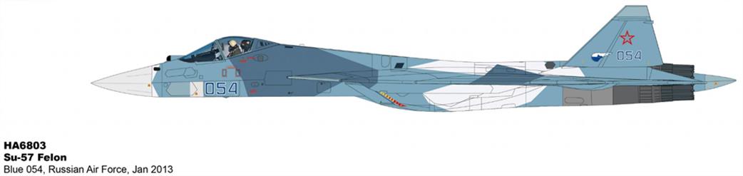 Hobby Master 1/72 HA6803 Su-57 Felon Stealth Fighter 054 Russian Air Force 2013