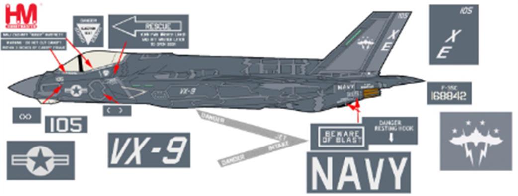 Hobby Master 1/72 HA6207 Lockheed F-35C Lightning II Vampires