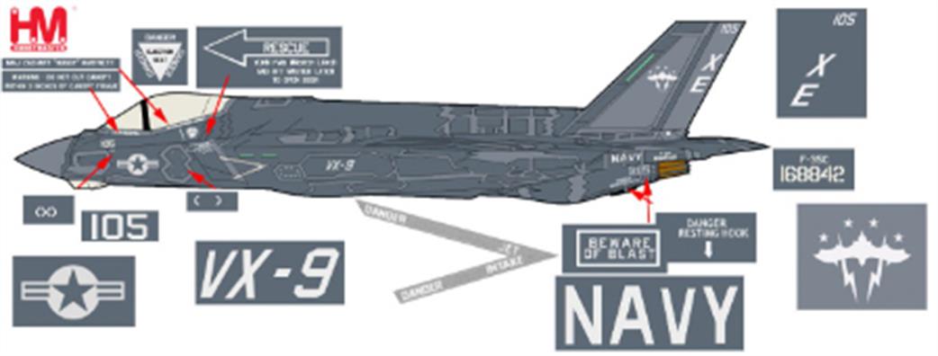 Hobby Master HA6207 Lockheed F-35C Lightning II Vampires 1/72