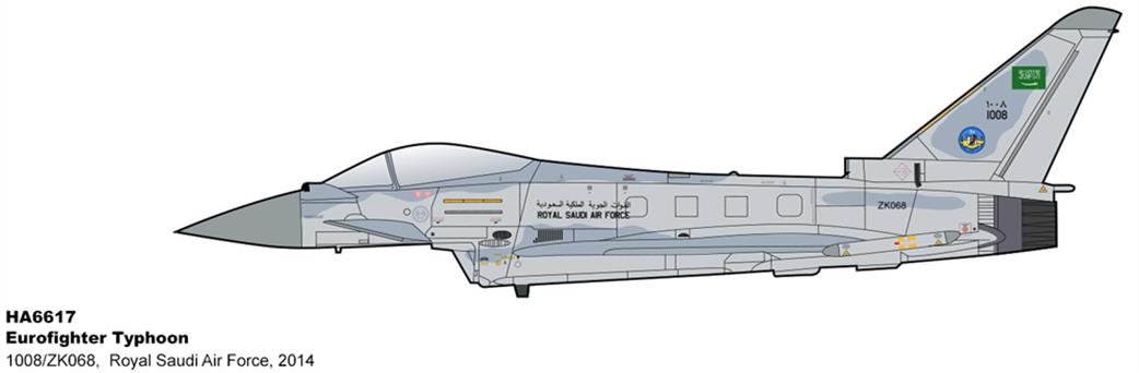 Hobby Master 1/72 HA6617 Eurofighter Typhoon Royal Saudi Air Force