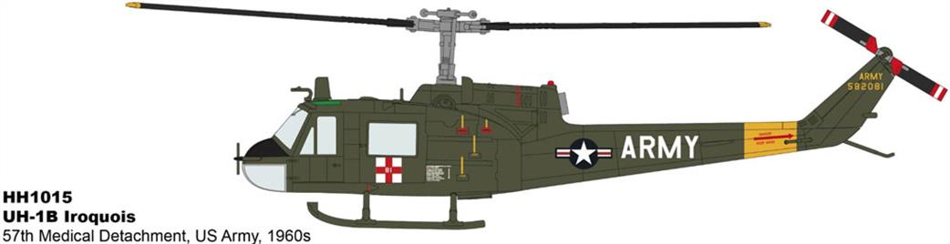 Hobby Master HH1015 UH-1B Huey Iroquois Helicopter Model 1/72