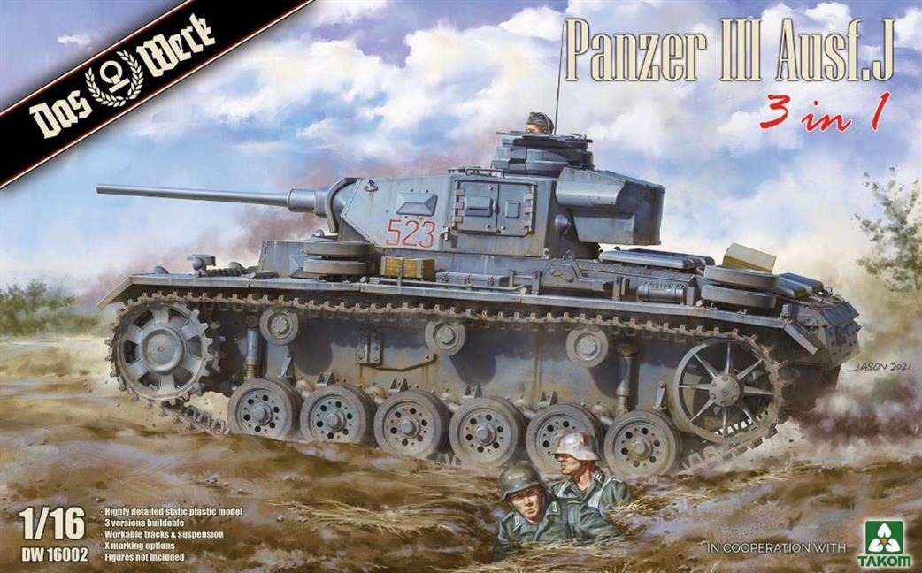 Das Werk 1/16 16002 German Panzer 111 Ausf JG WW2 Tank Kit