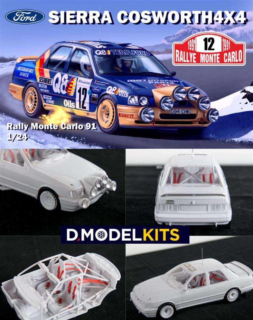 DM Model Kits 1/24 DM-K001 Ford Sierra Cosworth 4x4 Rally Monte Carlo 1991 Kit