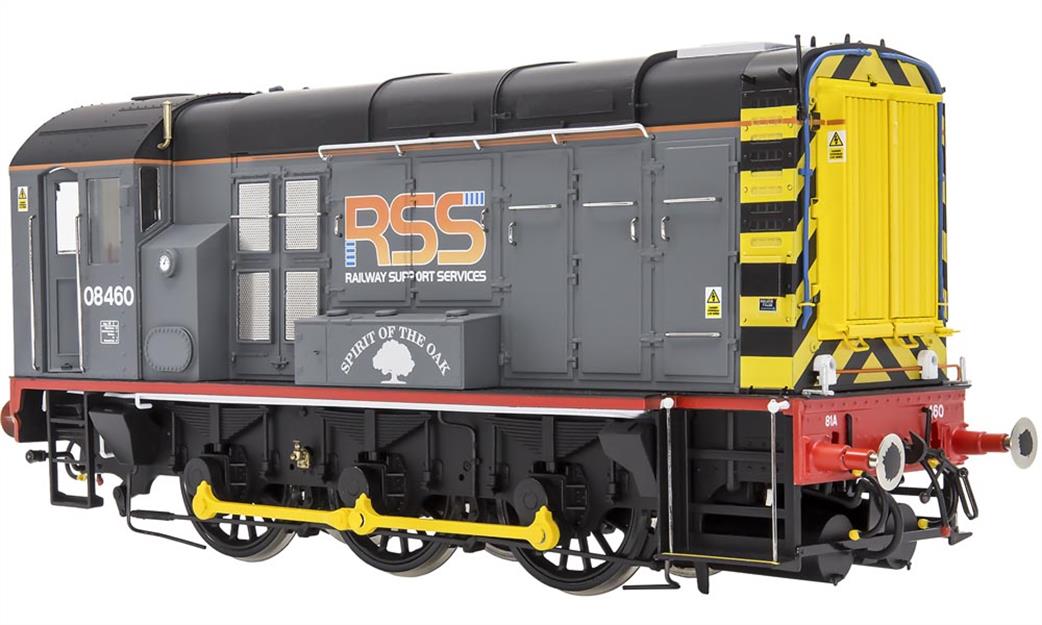 Dapol O Gauge 7D-008-021S RSS 08460 Spirit of the Oak Class 08 Shunter Railway Support Services Grey DCC Sound