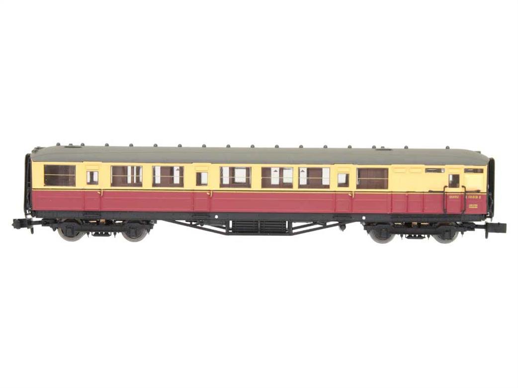 Dapol N 2P-011-255 BR E10018E Gresley Design Brake Composite Coach Crimson & Cream