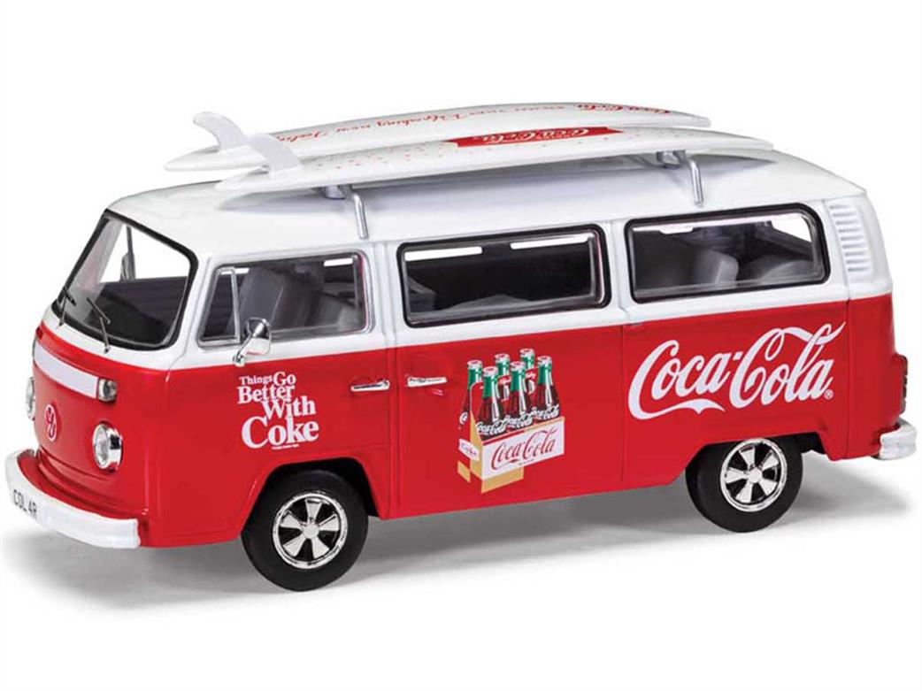 Corgi 1/43 CC02746 Coca-Cola Volkswagen Campervan Type 2 (T2) Bay Window - Surf Van