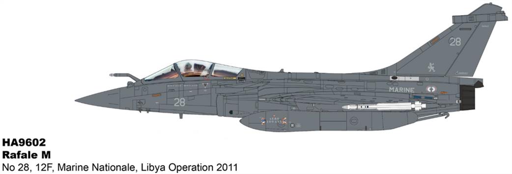 Hobby Master 1/72 HA9602 Rafale B Marine Nationale Libya Operation